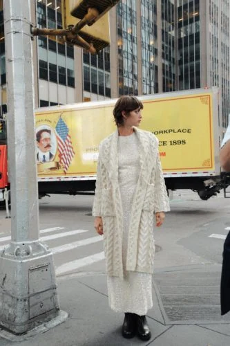 Cable Knit Coat & Dress