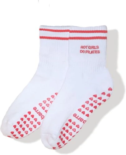 “Hot Girls Do Pilates” Grip Socks