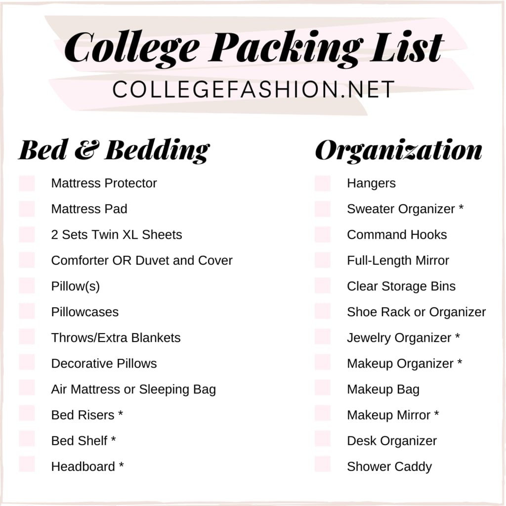 What do you think of our ultimate college packing list for girls?