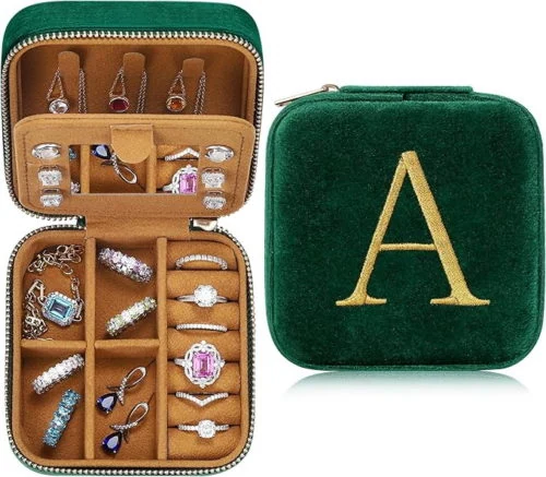 Personalized Velvet Jewelry Organizer